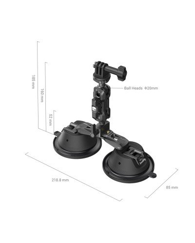 SmallRig Portable Dual Suction Cup Camera Mount SC-2K
