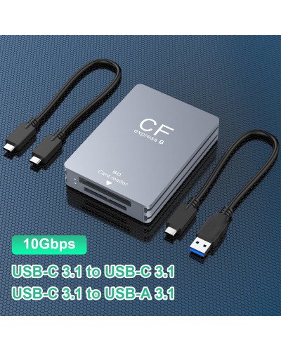 CFexpress Type B SD Card Reader USB 3.2 10Gbps Camera Reader Memory Card