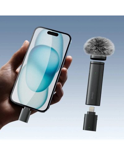 Ulanzi WM-10 Wireless Clip-on Microphone Lightning for Smartphone or Tablet