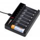 PowerTrust 8-Slots LCD Battery Charger for AA AAA Rechargeable Batteries