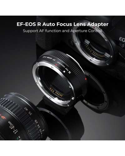 K&F Concept Auto Focus Adapter Ring EF-EOS R II