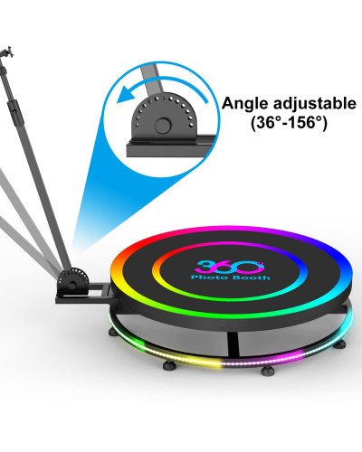 360Photo Booth Rotating Machine For Events Parties Automatic Spin Selfie Platform 80CM