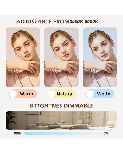 Half Moon Nail Desktop LED Light 58cm White