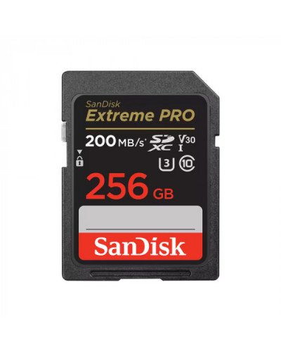 SanDisk Extreme PRO 256GB SDXC UHS-I 200MB/S Class 10 SanDisk Extreme PRO 256GB SDXC UHS-I 200MB/S Class 10