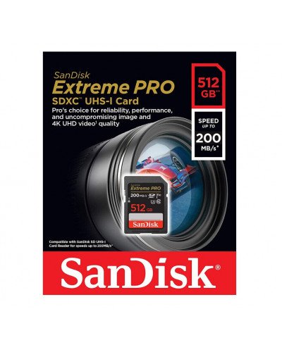 SanDisk Extreme PRO SDXC 512GB 200MB/s Memory Card SanDisk Extreme PRO SDXC 512GB 200MB/s Memory Card
