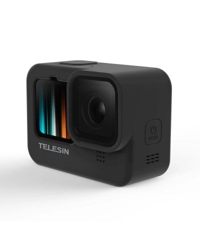 TELESIN Black Silicone Soft Case Protector Used For GoPro 13/12/11/10/9