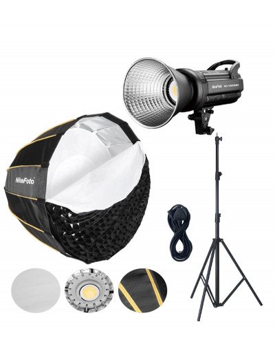 NiceFoto HC-1000SBII 100W Daylight LED Video Light With Softbox/Stand Kit