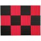 Black&Red Charcoal Acoustic Foam 1inch X 12 X 12 inch