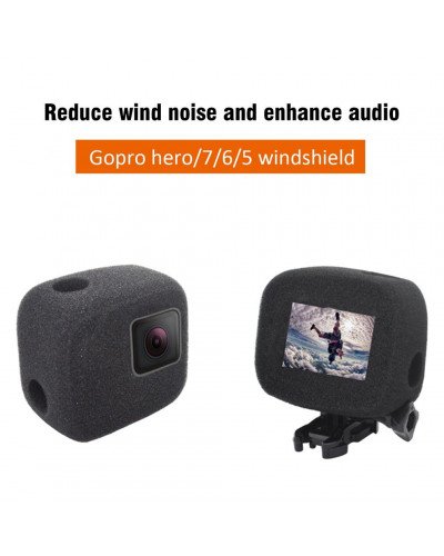 PULUZ Sponge Foam Windshield Housing Case Cover for GoPro Hero 7 6 5  Black