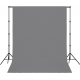 NiceFoto TB300-300W 2-Mini Studio Flash With White Background And Backdrop Stand