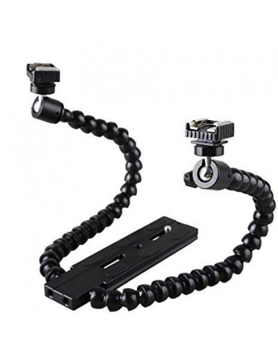 Flexible Magic Arm Camera Flash Bracket Mounting with Standard Hot-shoe