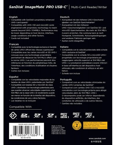 SanDisk ImageMate PRO USB-C Card Reader
