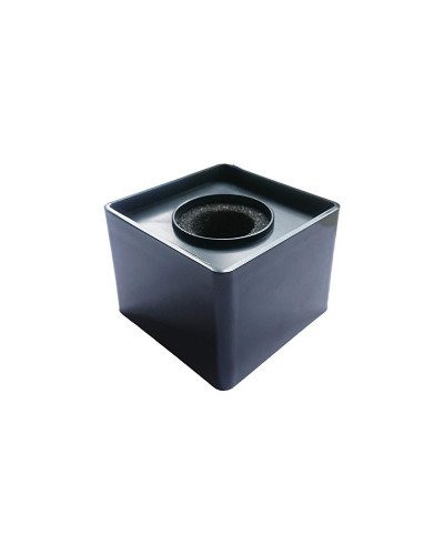 Black ABS Mic Microphone Interview Square Logo Flag Station