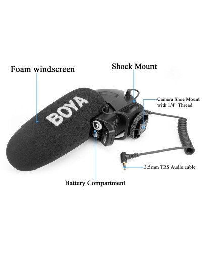 BOYA BY-BM3030 Shotgun Condenser Microphone