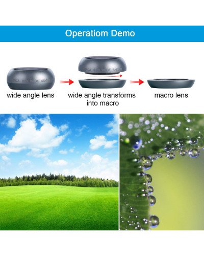 LED Selfie Ring Light USB Rechargeable with Wide Angle Lens for iPhone