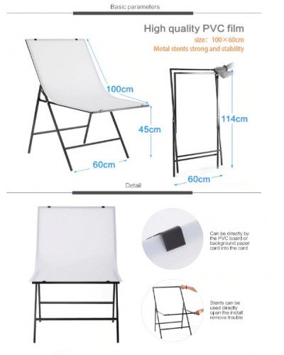 60*100cm Folding Portable Shooting Table Photo