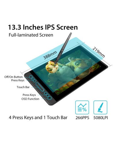 HUION Kamvas Pro 13 GT-133 Tilt HUION Kamvas Pro 13 GT-133 Tilt
