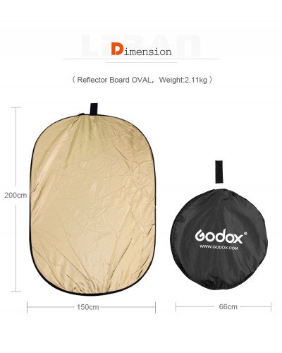 Godox 150*200cm 5 in 1 portable photography reflector Godox 150*200cm 5 in 1 portable photography reflector