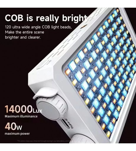 V40 Bi-Color 40W LED Fill Light Portable Adjustable Light V40 Bi-Color 40W LED Fill Light Portable Adjustable Light