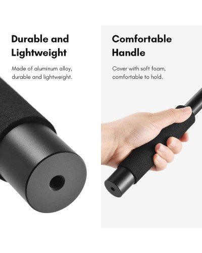 Microphone Boom Arm 4-Section Extendable Mic Arm Carbon Fiber Boom Pole for Microphones