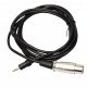 Aux 3.5mm (1/8 Inch) Male to XLR 3-Pin Male Stereo Audio Cable 1.5M