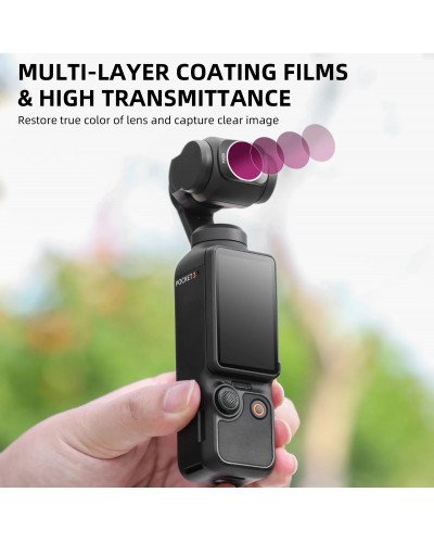 DJI Osmo Pocket 3/4 Filter Accessories ND8/16/32/64 ND256 Filter MCUV Filter Adjustable CPL Filter ND+PL Filter