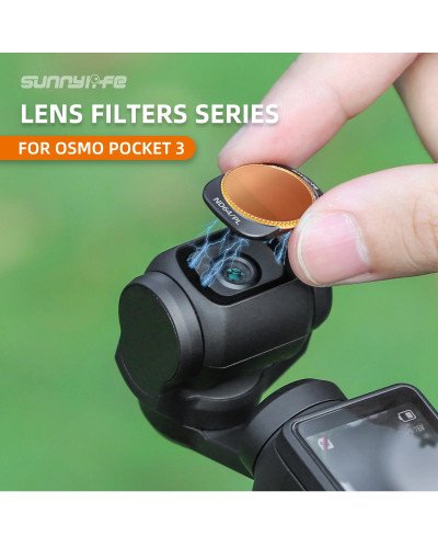 DJI Osmo Pocket 3/4 Filter Accessories ND8/16/32/64 ND256 Filter MCUV Filter Adjustable CPL Filter ND+PL Filter
