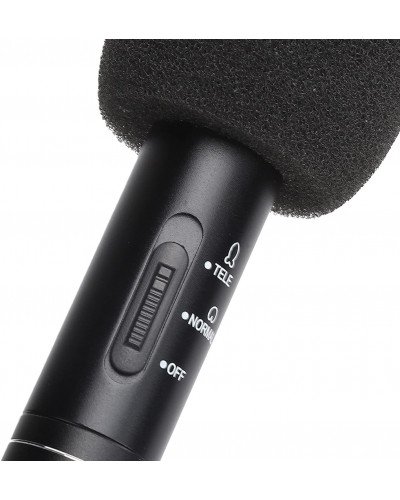 Interview Microphone Corded Recording Amplifier Mini Portable Camera Microphone