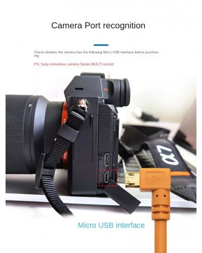 USB 2.0 Micro Cable Micro USB Camera 90 Degree Angled Cable 3M USB 2.0 Micro Cable Micro USB Camera 90 Degree Angled Cable 3M