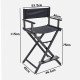 Directors Chair Folding Makeup Artist Portable Foldable Aluminum Chair Directors Chair Folding Makeup Artist Portable Foldable Aluminum Chair