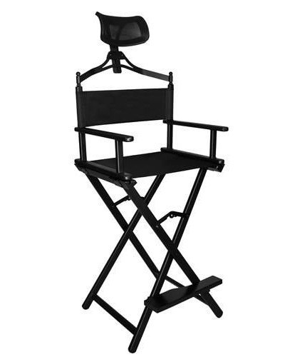 Directors Chair Folding Makeup Artist Portable Foldable Aluminum Chair With Head Rest