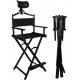 Directors Chair Folding Makeup Artist Portable Foldable Aluminum Chair With Head Rest