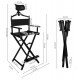 Directors Chair Folding Makeup Artist Portable Foldable Aluminum Chair With Head Rest