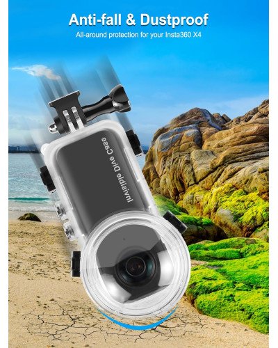 Invisible Dive Case for Insta360 X4 Invisible Dive Case for Insta360 X4