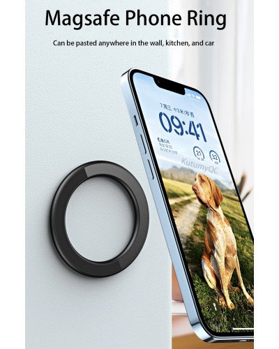 Magsafe Magnetic Ring Holder for iPhone Magnet Wall Mobile Phone Holder Magnetic Car Phone Stand