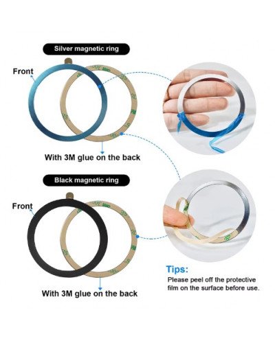 Magsafe Magnetic Plate Ring Universal Stickers Support Wireless Charger Metal Plate Sheet for iPhone Samsung Xiaomi Magsafe Magnetic Plate Ring Universal Stickers Support Wireless Charger Metal Plate Sheet for iPhone Samsung Xiaomi