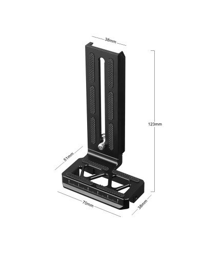 Ronin-SC L-Bracket Plate with Counterweight for DJI Ronin SC Handheld Gimbal Mount Vertical Shooting Quick Release L Plate Ronin-SC L-Bracket Plate with Counterweight for DJI Ronin SC Handheld Gimbal Mount Vertical Shooting Quick Release L Plate