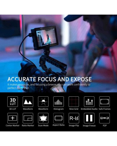 FEELWORLD F5 Pro X 5.5" High-Brightness HDMI Touchscreen Monitor