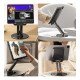 Folding Metal Rotating Tabletop Metal Bracket Multifunctional Rotating Cell Phone Holder Folding Metal Rotating Tabletop Metal Bracket Multifunctional Rotating Cell Phone Holder