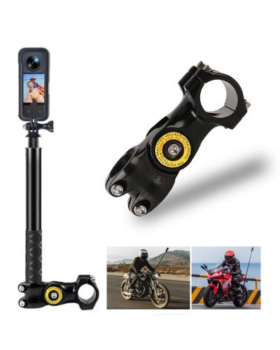 Motorcycle Bicycle Monopod Mount Selfie Stick Handlebar Bracket for Action Camera Motorcycle Bicycle Monopod Mount Selfie Stick Handlebar Bracket for Action Camera