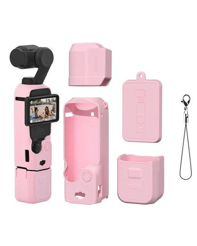 Silicone Protective Case Cover Sleeve For DJI OSMO Pocket 3 (Pink)