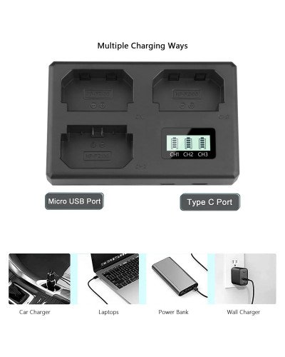 Triple Charger for Sony NP-FZ100 Battery
