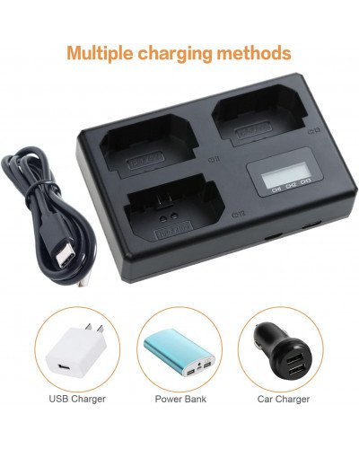 Triple Charger for Sony NP-FZ100 Battery