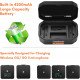 Wireless Microphone Charging Case 3-Slot 4200mAh USB-C PD Battery Quick Charge Charger for RODE Wireless GO I/GO II