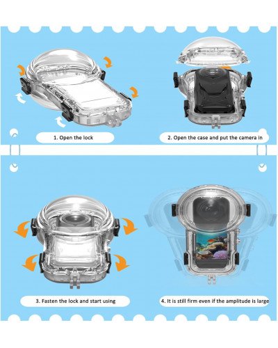 Invisible Dive Case for Insta360 X5 Invisible Dive Case for Insta360 X5