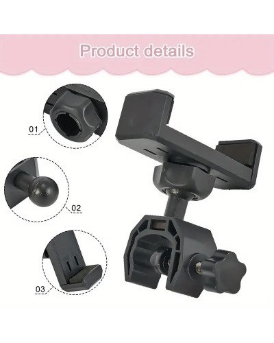 Universal 360° Rotating Microphone Stand Adjustable Phone Holder