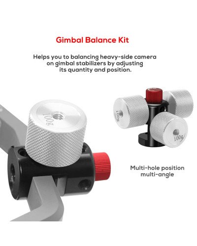 Gimbal Counterweight 100g Set for Ronin S Balance Clump Weight 25g with 1/4" inch Screw Hole