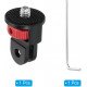 Aluminum Tripod Mount Adapter 360° Adjustment 1/4" Screw Conversion Adapter