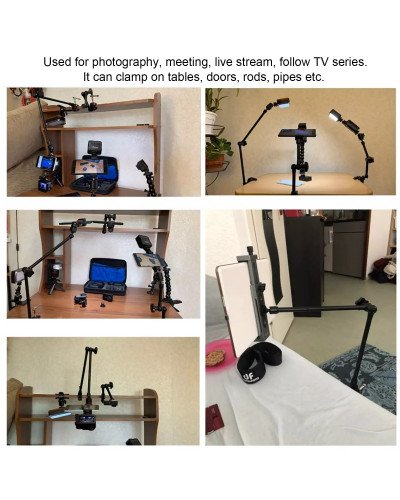 Aluminum Alloy Camera Arm Super Clamp 20inch Arm And Clamp