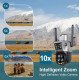 SOLAR CAMERA LS-CS3U-4G-10X-EU 12MP Three-Lens 4G PTZ Camera Outdoor